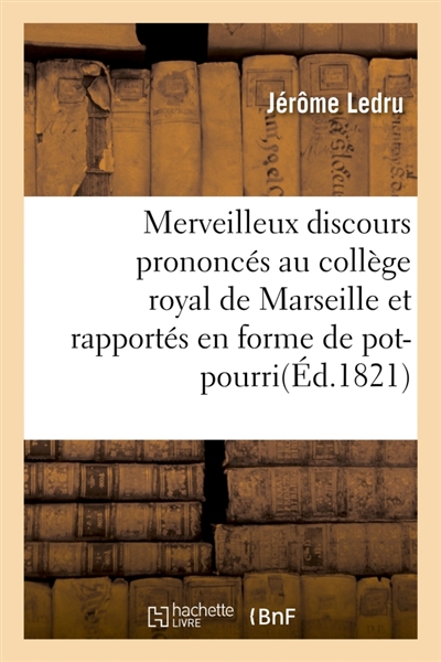 Merveilleux discours...