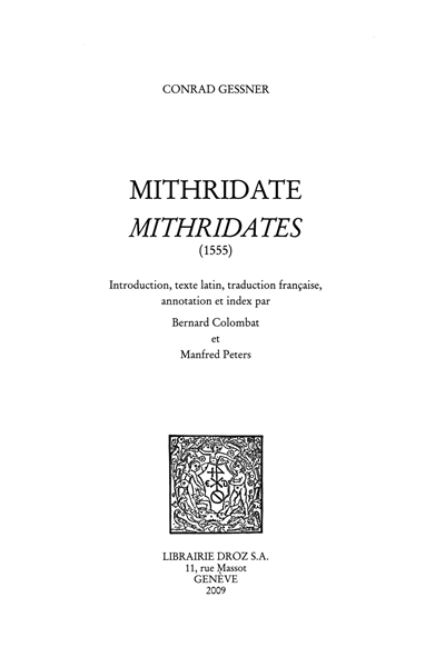 Mithridate : observations sur les différences entre les langues, tant les langues anciennes que celles qui sont actuellement en usage dans les diverses nations sur tout le cercle des terres