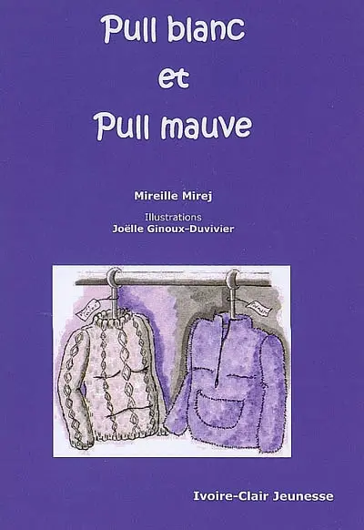 Pull blanc et pull mauve