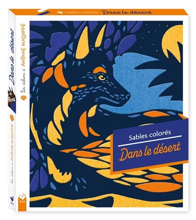 Dans le désert : sables colorés