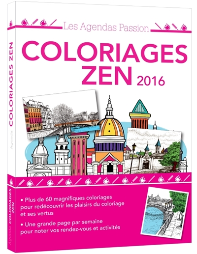 Agenda coloriages zen 2016