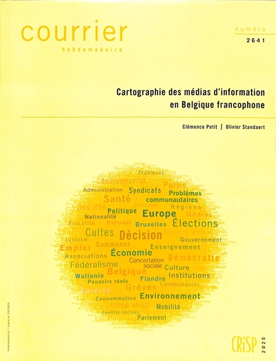 Courrier hebdomadaire, n° 2641. Cartographie des médias d'information en Belgique francophone
