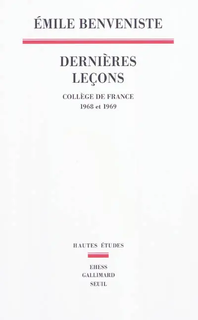 Dernières leçons : Collège de France, 1968 et 1969