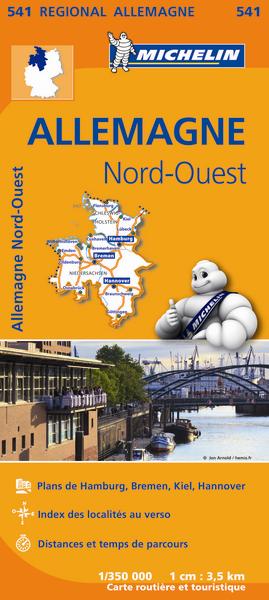 CARTE REGIONALE ALLEMAGNE NORD-OUEST