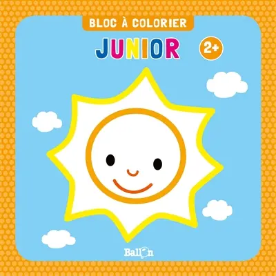 Bloc à colorier junior : soleil