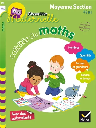 Activités de maths, maternelle moyenne section, 4-5 ans