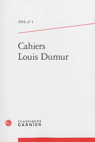 Cahiers Louis Dumur, n° 1