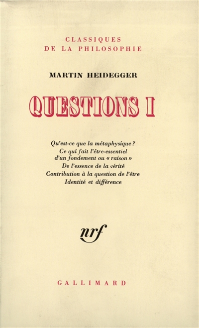 Questions. Vol. 1