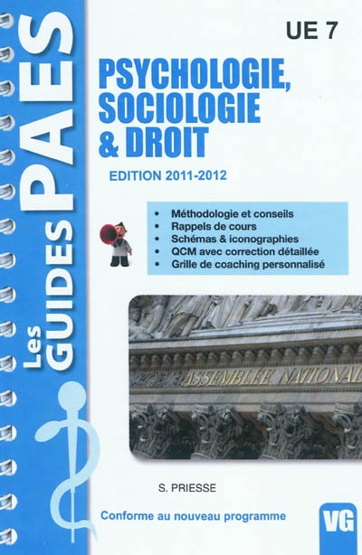 UE7 Psychologie, sociologie & droit : édition 2011-2012