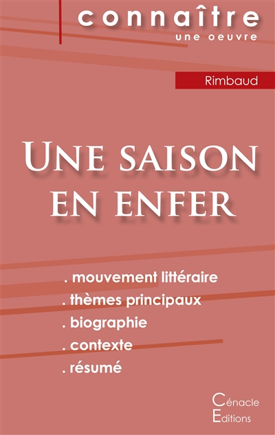 Fiche de lecture Une saison en enfer de Arthur Rimbaud (analyse littéraire de référence et résumé complet)