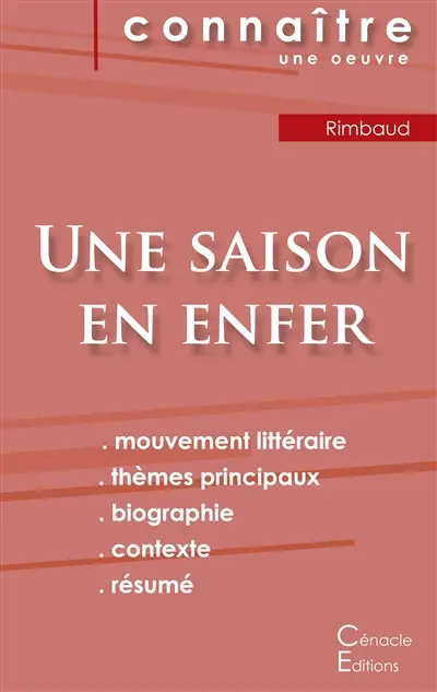 Fiche de lecture Une saison en enfer de Arthur Rimbaud (analyse littéraire de référence et résumé complet)