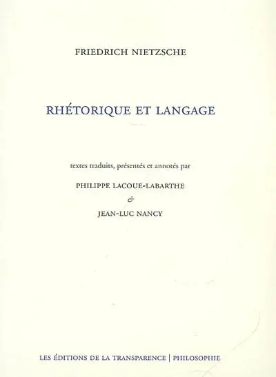 Rhétorique et langage