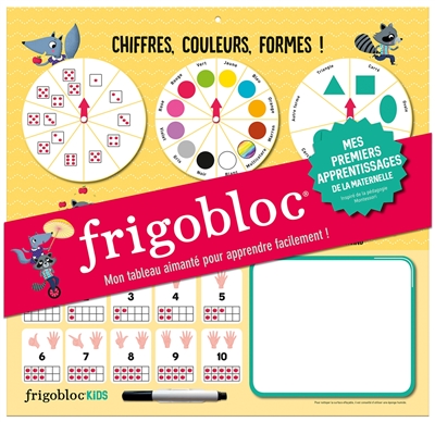 frigobloc kids : chiffres, couleurs, formes !