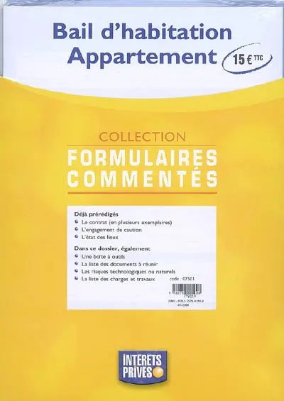 Bail d'habitation appartement