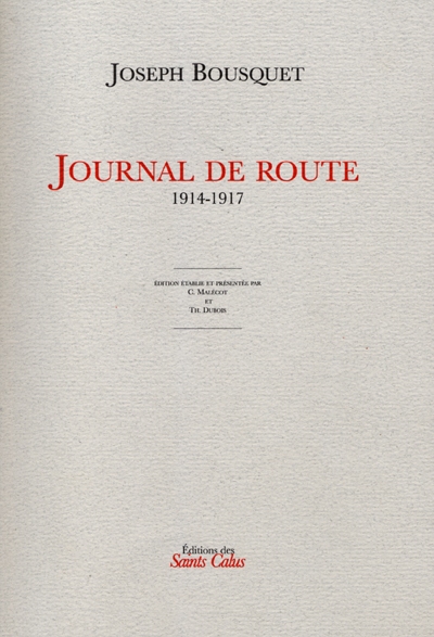 Journal de route : 1914-1917