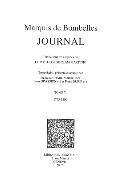 Journal. Vol. 5. 1795-1800