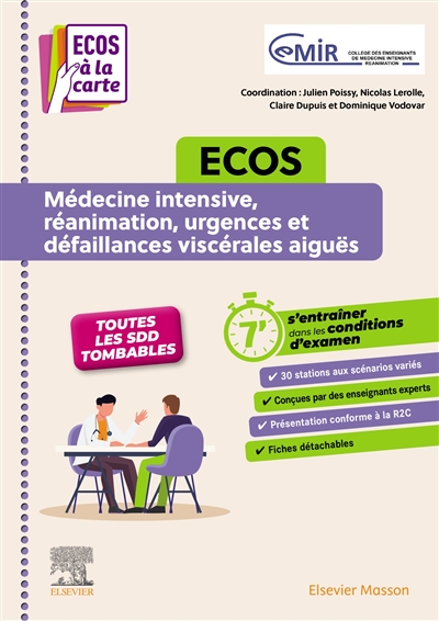 Ecos médecine intensive, réanimation, urgences et défaillances viscérales aiguës : toutes les SDD tombables