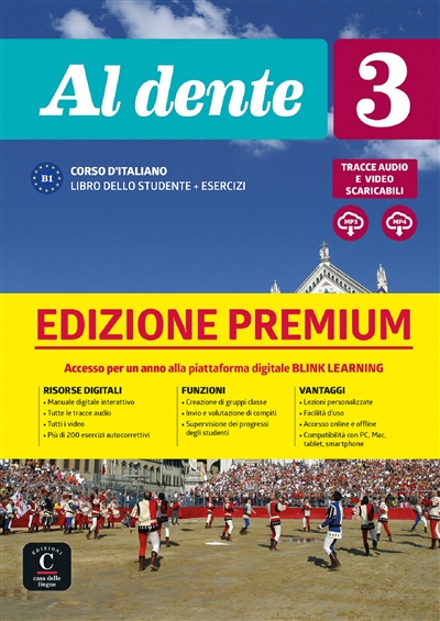 Al dente 3 : corso d'italiano B1 : libro dello studente + esercizi, CD audio, DVD