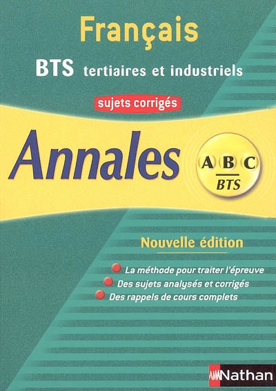 Français BTS tertiaires et industriels