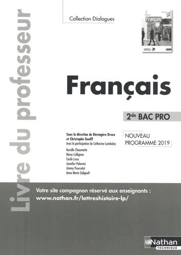 Français 2de bac pro...