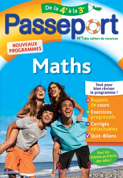 Passeport maths, de la 4e à la 3e : nouveaux programmes