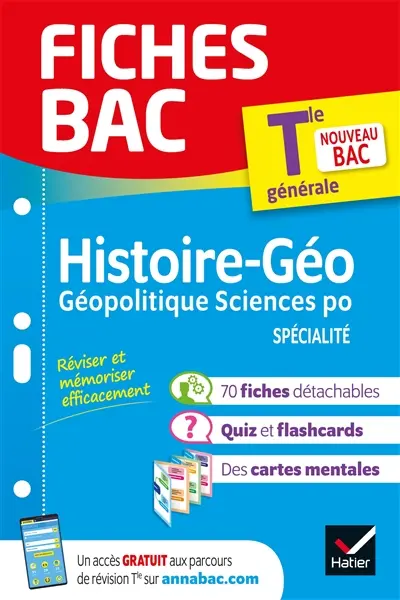 Histoire géographie, géopolitique sciences po spécialité, terminale générale : nouveau bac