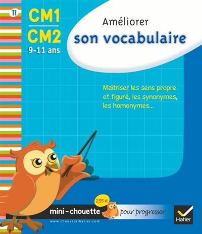Mini chouette améliorer son vocabulaire Cm1/cm2 9-11 ans