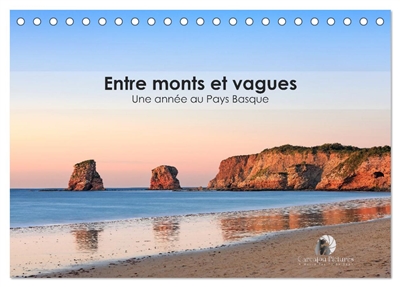 Entre monts et vagues : Une année au Pays Basque (Calendrier de bureau 2026 DIN A5 vertical), CALVENDO calendrier mensuel : Un calendrier dépaysant qui vous fait voyager, mois après mois, entre l’énergie des vagues de l’Atlantique et la majesté des monts du Pays Basque.
