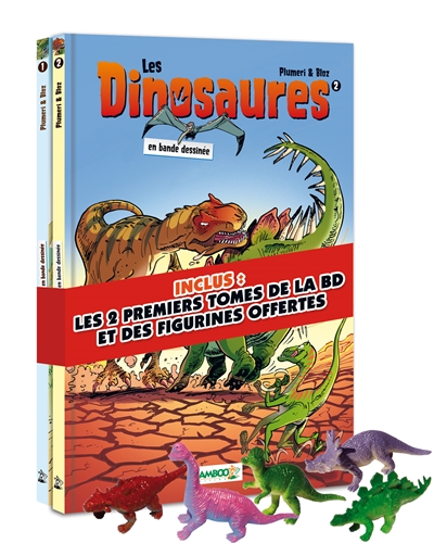 Les dinosaures en bande dessinée : tomes 1 & 2