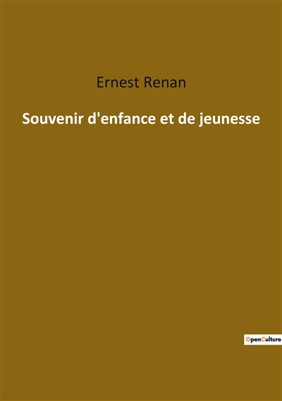 Souvenir d'enfance et de jeunesse