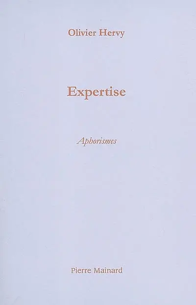 Expertise : aphorismes