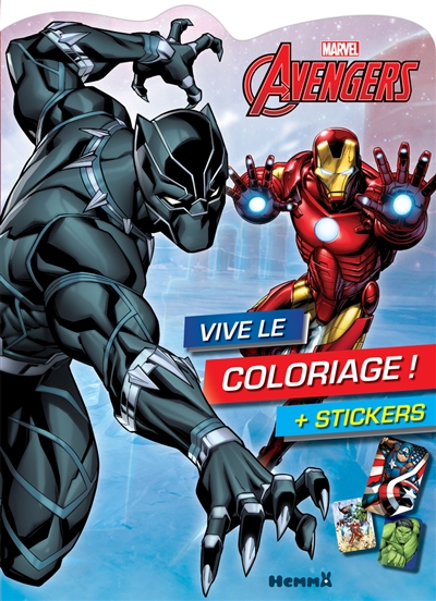 marvel avengers : vive le coloriage ! + stickers
