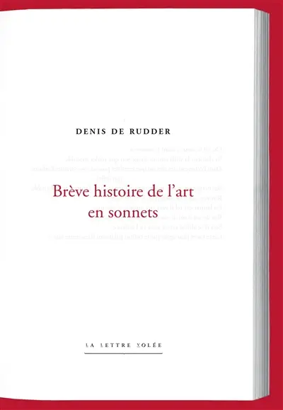 Brève histoire de l'art en sonnets