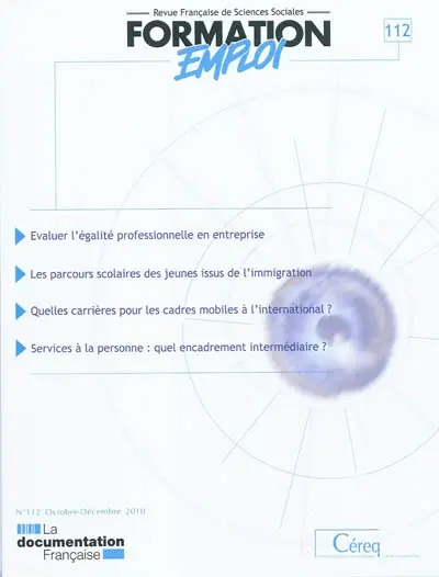 Formation emploi, n° 112