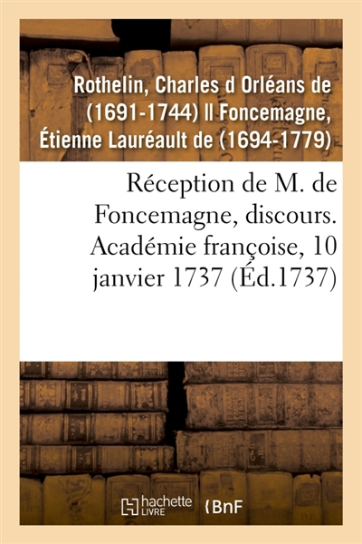 Réception de M. de...
