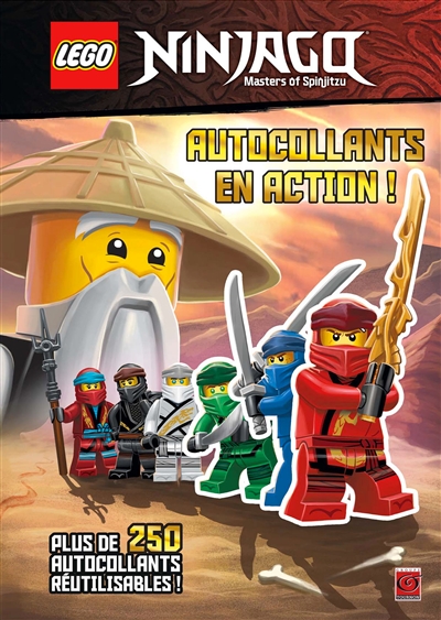 Lego Ninjago, masters of Spinjitzu : autocollants en action ! : avec plus de 250 autocollants réutilisables