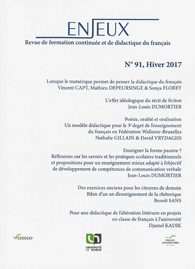 Enjeux, n° 91