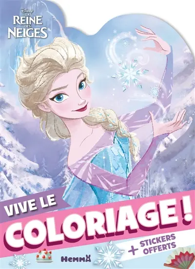 Disney La Reine des Neiges : Vive le coloriage ! (Elsa magie) : + stickers offerts
