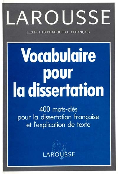 Vocabulaire pour la dissertation
