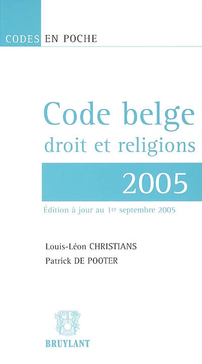 Code belge droit et religions