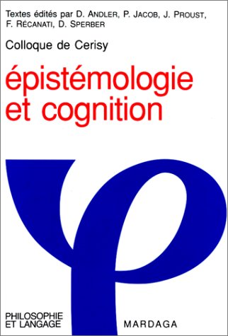 Epistémologie et cognition
