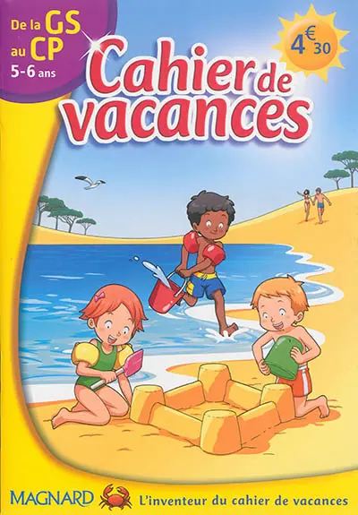 Cahier de vacances de la GS au CP, 5-6 ans : toutes les disciplines au programme