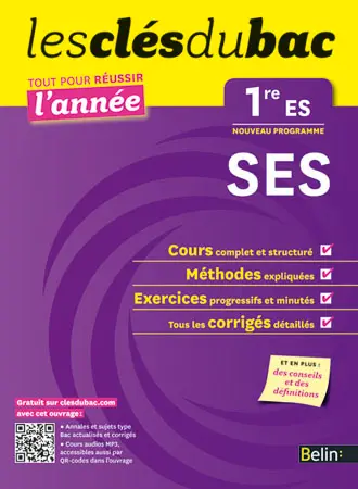 SES 1re ES : nouveau programme