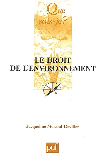 Le droit de l'environnement