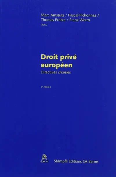 Droit privé européen : directives choisies