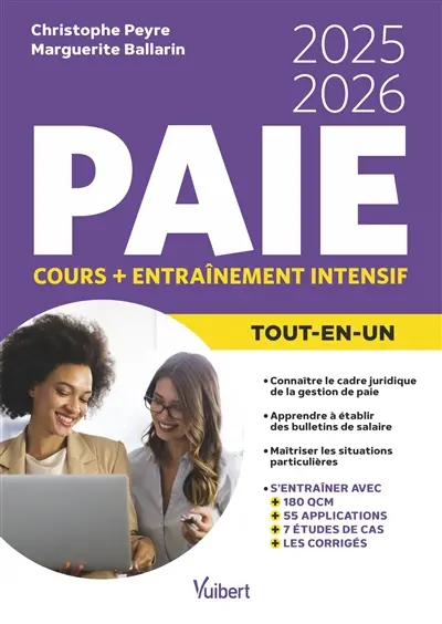 Paie : tout-en-un, cours + entraînement intensif : 2025-2026