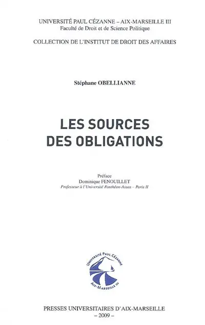 Les sources des obligations