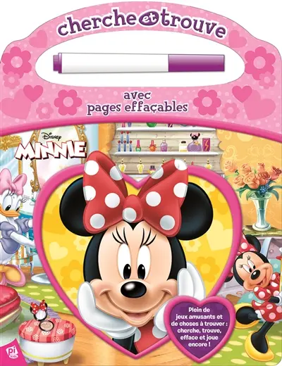 Minnie : cherche et trouve avec pages effaçables