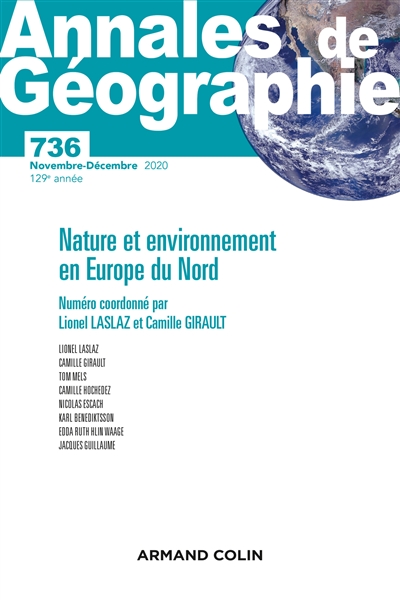 Annales de géographie, n° 736. Nature et environnement en Europe du Nord