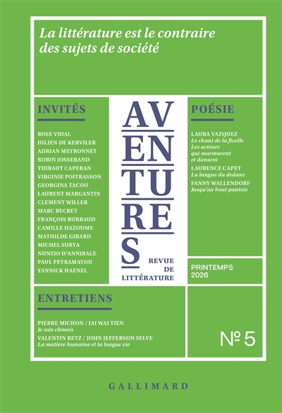Aventures, n° 5. La...
